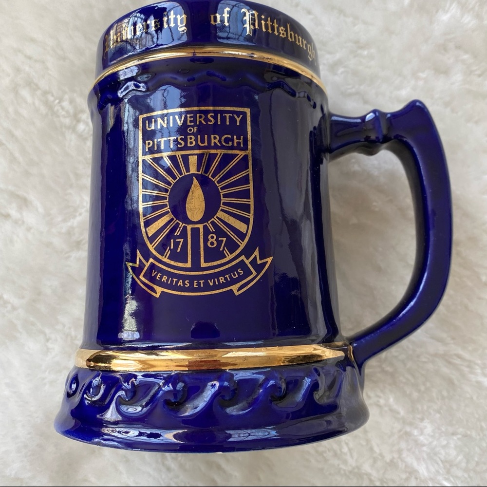 University of Pittsburgh blue stein VINTAGE